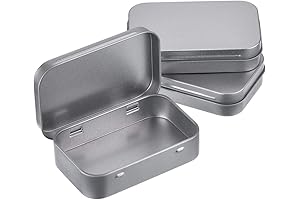 Versatile Silver Rectangular Altoids Tins for Storage and Organization