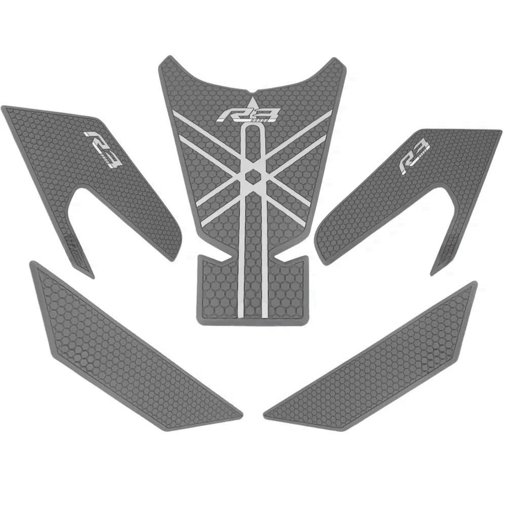 Motorcycle Fuel Tank Sticker Motorcycle Tank Pad Protector Sticker Decal Gas Knee Grip Tank Traction Pad Side for YZFR3 YZF R3 Motorbike Tank