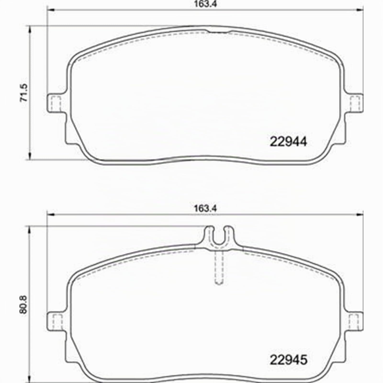 Brembo - Prime - P 50 152 - Pastiglia Freno - Anteriore, set di 4 | Compatibile con: MERCEDES-BENZ A-CLASS, A-CLASS Stufenheck, B-CLASS Sports Tourer, CLA, CLA Shooting Brake, EQA, EQB, G-CLASS