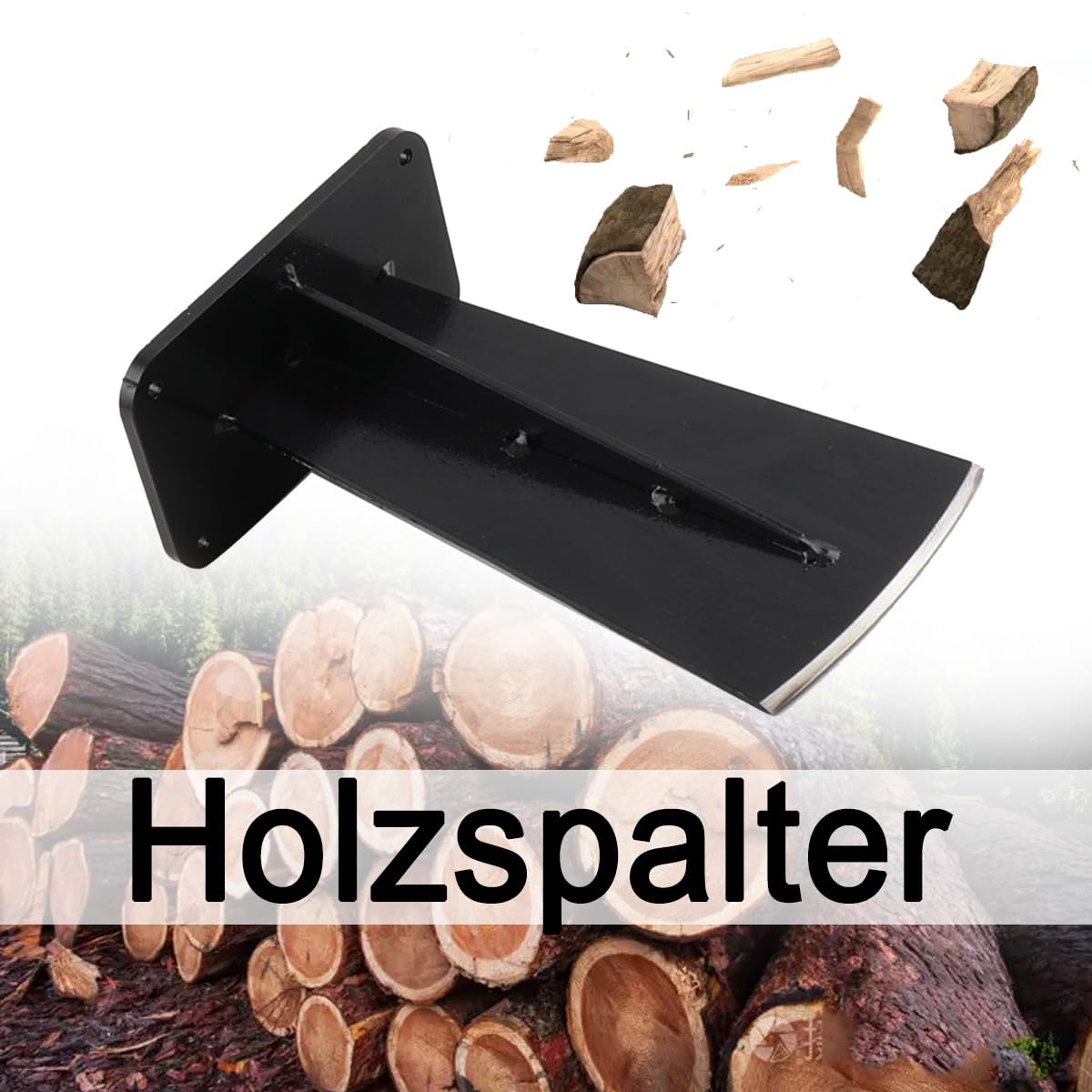 Holzspalter manuell, Anzündholz Spalter Handholzspalter, Gefertigt aus Hochfestem Stahl, Spalter Holz Wood Splitter manueller Holzspalter für Indoor & Outdoor, 13x10x20cm