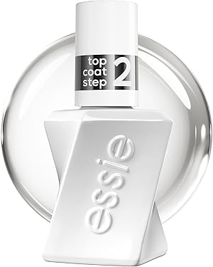 Gel by Essie langanhaltender Nagellack Top Coat mit glänzendem Finish, Maniküre ohne UV-Licht, Professioneller Überlack mit Salon Effekt, Gel by essie, Farbe: Nr. 00, Transparent, 1 x 13,5 ml