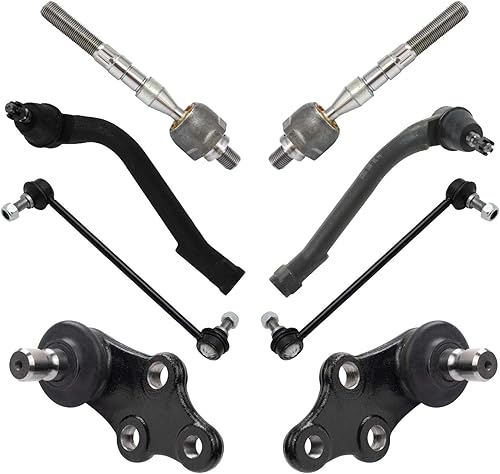 TRQ Kit de dirección delantera y suspensión, barra estabilizadora de rótula compatible con Hyundai Tucson 2010-2013 Kia Sportage 2011-2013