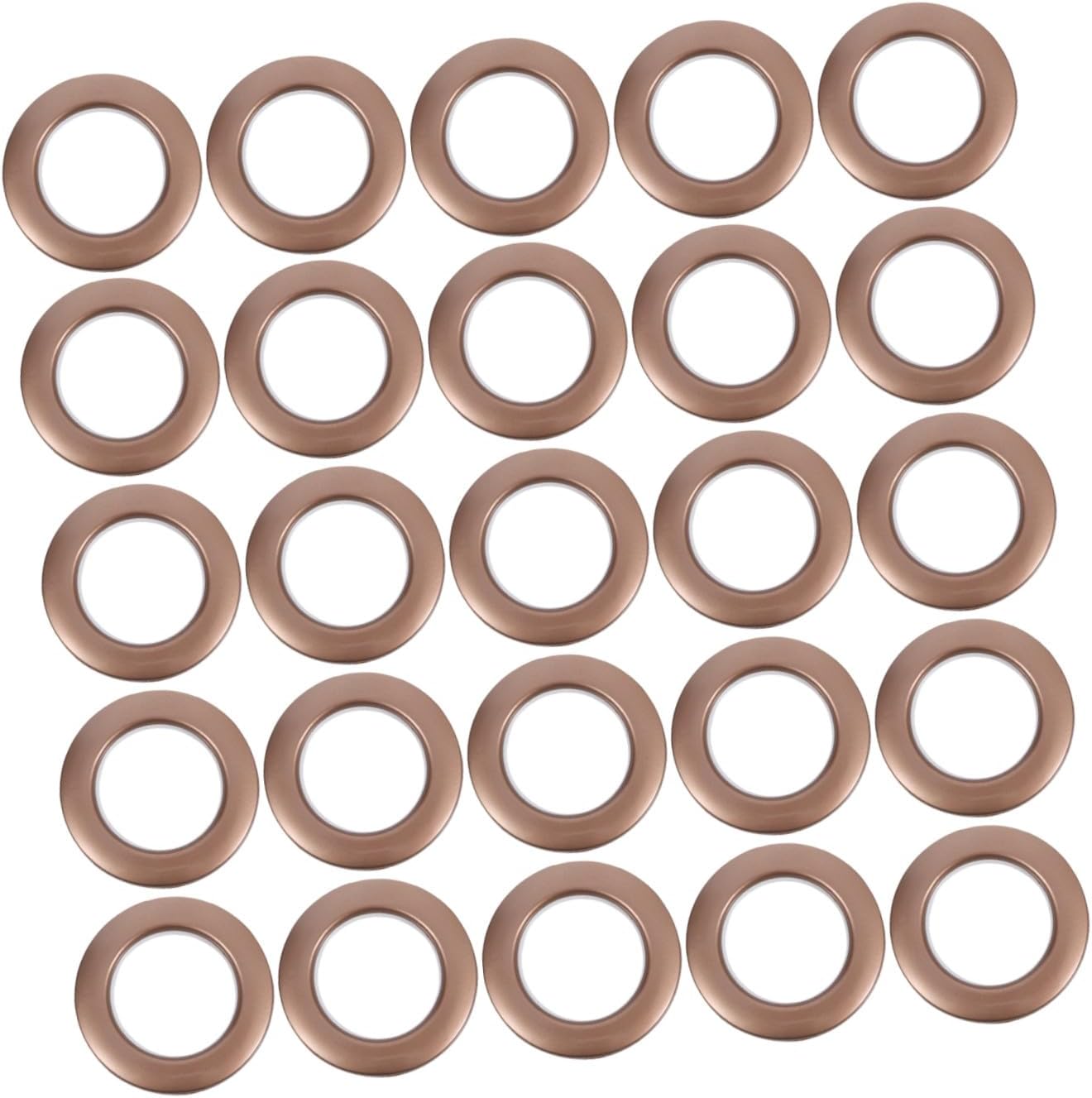 75 Pcs Plastic Curtain Grommets Inner Diameter Rings Noise-Reducing Sliding Eyelet Fasteners for Window Drapes Home Décor