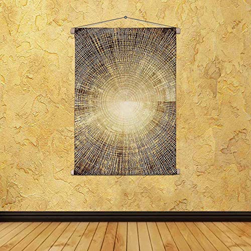 Image of ArtzFolio Abstract Artwork Satin Fabric Painting Tapestry | Scroll Art Hanging 26.2 x 34.9 inch (67 x 89 cms)