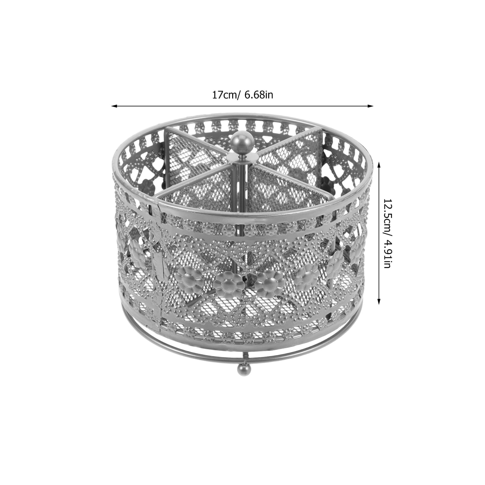 Alipis Metal Chopsticks Draining Holder with Rotating Base Kitchen Cutlery Organizer Storage Rack for Utensils Spoon Fork Knife for Home and Office Use