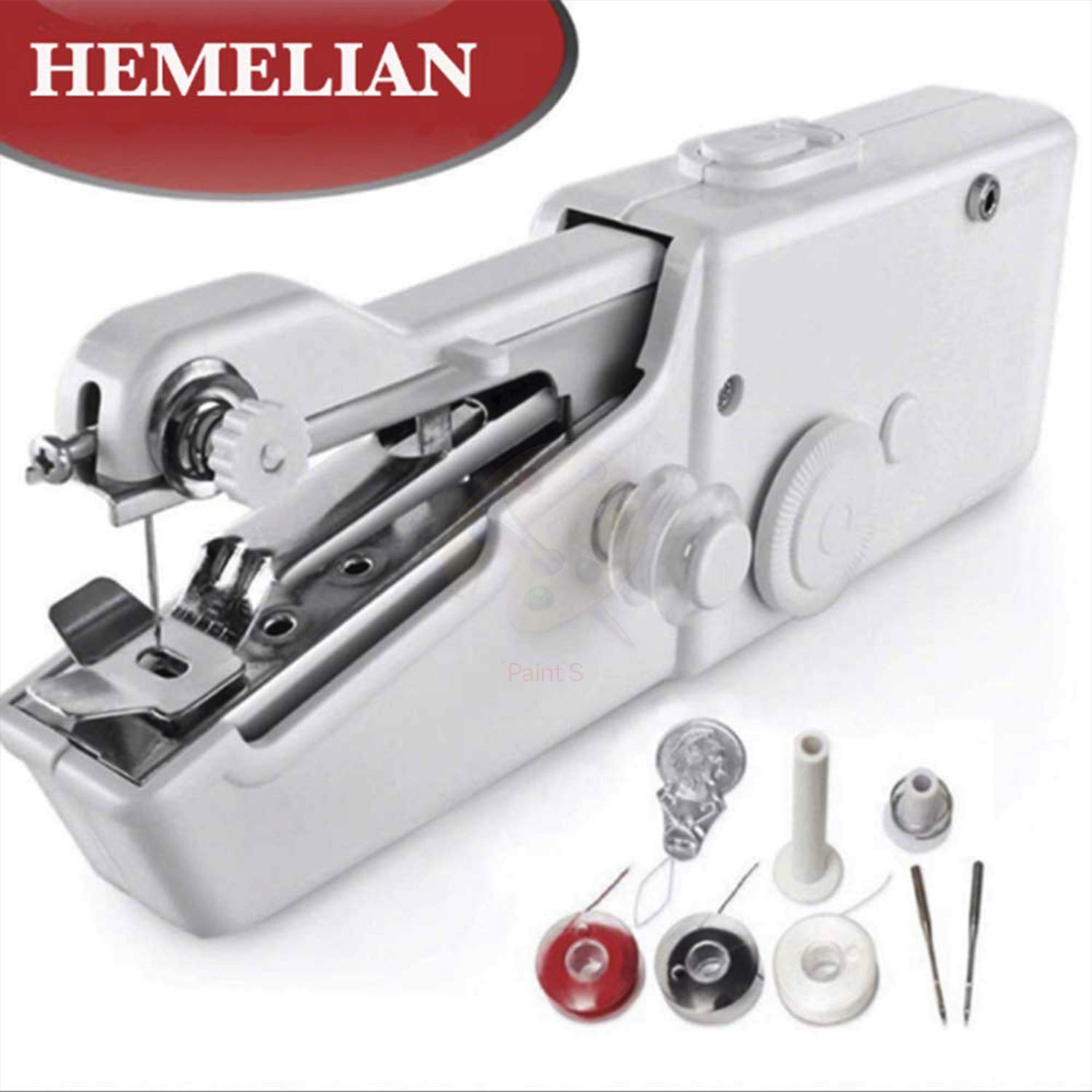 Hemelian Portable Sewing Machine, Mini Sewing Professional Cordless Sewing Handheld Electric Household Tool - Quick Stitch Tool for Fabric, Clothing, or Kids Cloth Home Travel Use