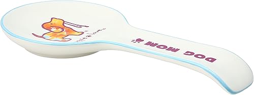 Miniatura 2 de Pavilion Gift Company Dog Mom-Tie Dye-9.25" Soporte de cuchara, blanco, multicolor