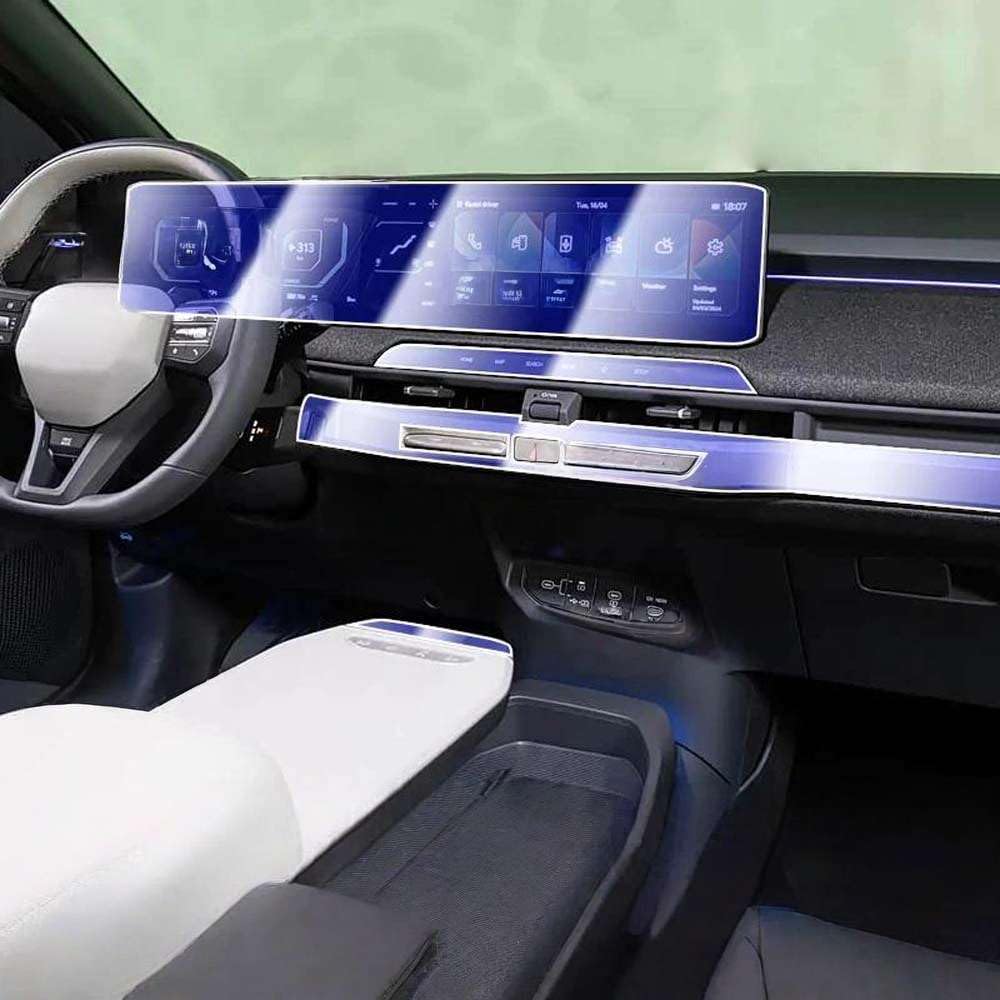 Car Interior Panel Protective Transparent TPU Film, for Kia EV3 2026 Anti-Scratch Protection Sticker