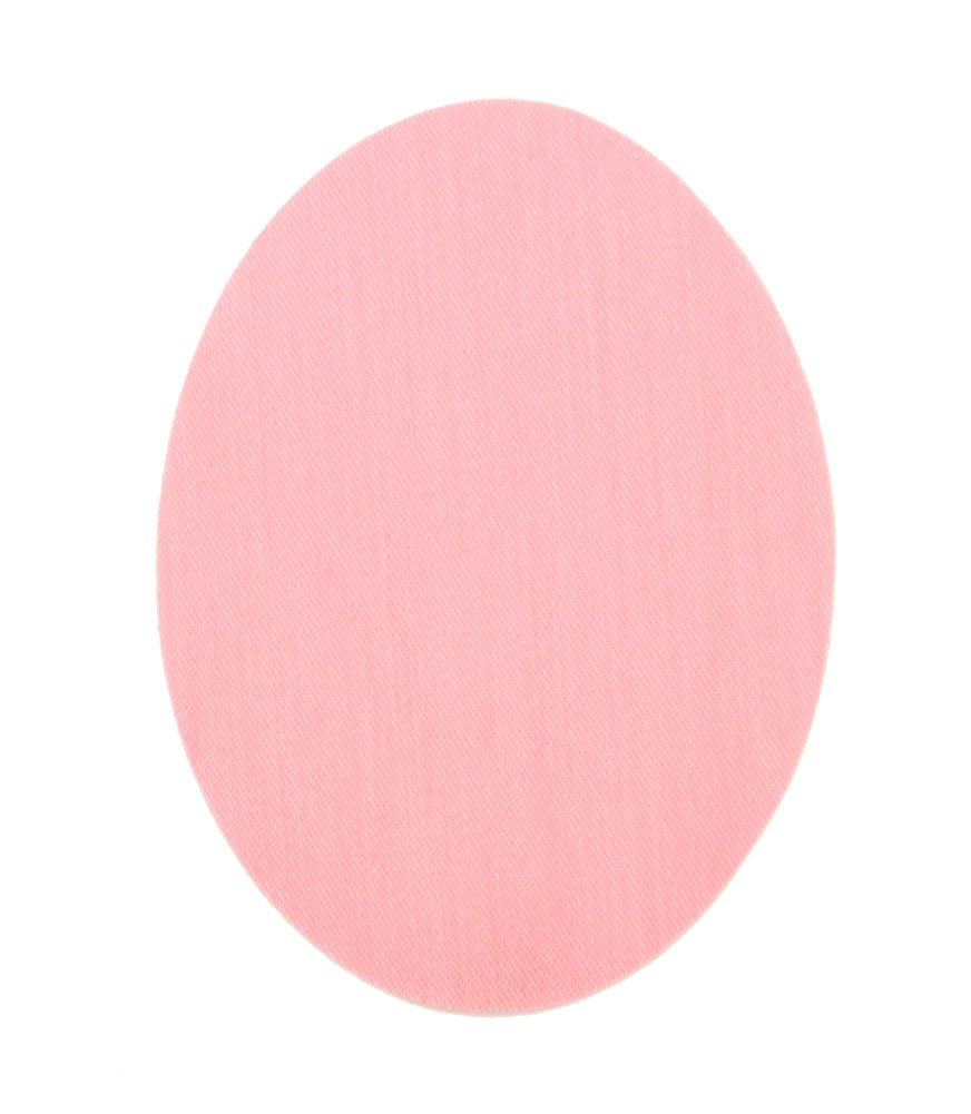 12 Pink Iron-on Knee Patches. Elbow Patches to Protect Your Clothes and Repair Trousers, Jackets, Jumpers, Shirts. 10.5 × 8 cm — image 1