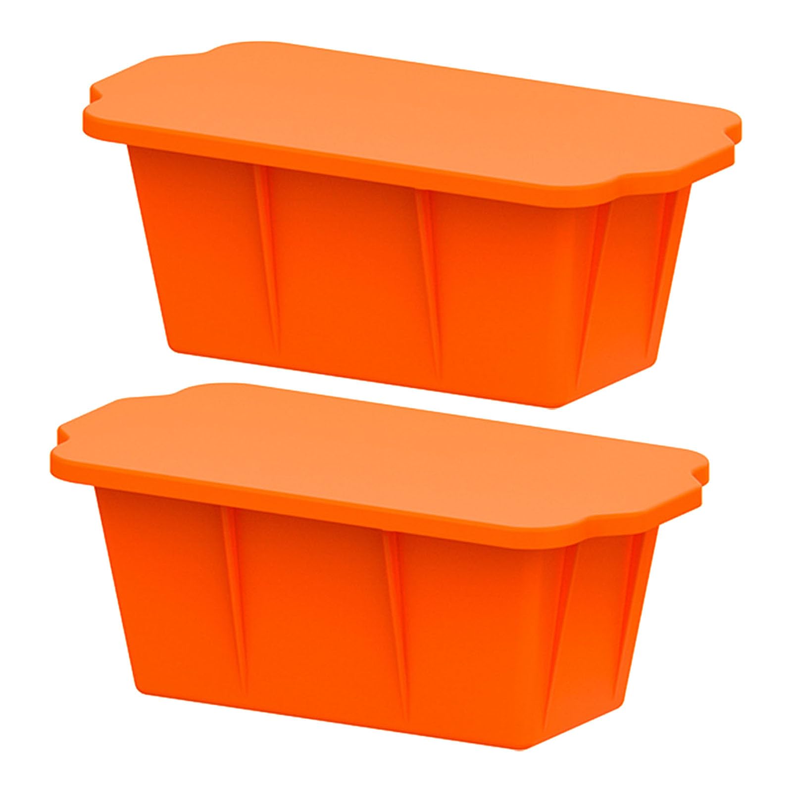 Moldes de silicona para pan con tapa – Juego de 2 moldes para hornear pan de 4 libras, antiadherentes para pan casero, pastel de carne y cubitos de hielo