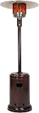 Amazon product image of Amazon Basics 46,000 BTU Portable Outdoor Propane Patio Heater with Wheels, Commercial & Residential, Easy to Use, with Water Tank, Havana Bronze, 32.1 x 32.1 x 91.3 inches