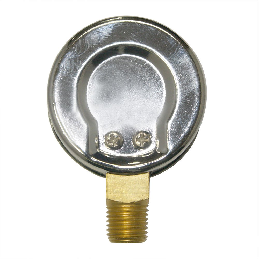 BOILER GAUGE - SQUARE FACE - BOTTOM MOUNT