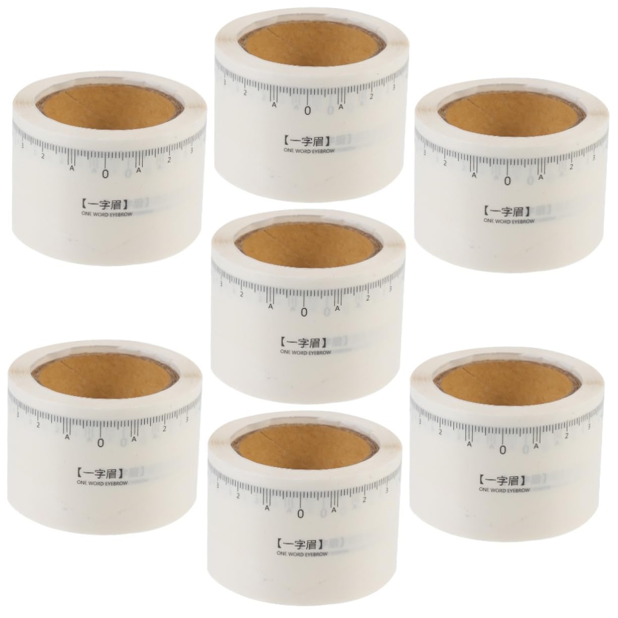DOITOOL 7 Rollos Regla Del Tatuaje De La Ceja Plantilla De Maquillaje Kits De Maquillaje Kit De Maquillaje Medidor De Cejas Desechable Recorte De Cejas Pegatinas Mujer