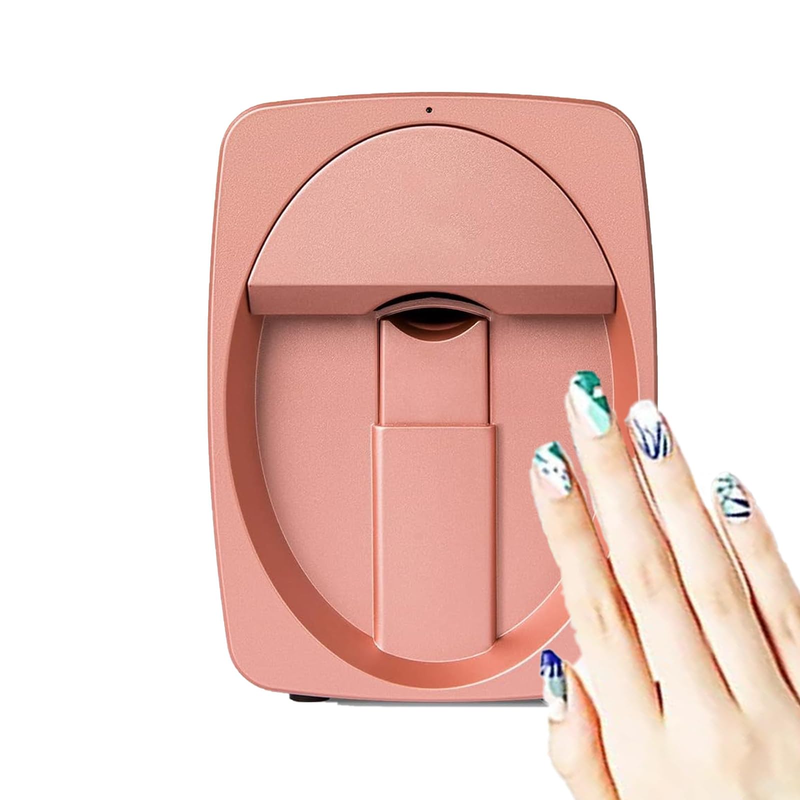 Stampante per Unghie, Macchina per Stampante Automatica per Unghie 3D, Macchina per Stampa Portatile per Unghie, Stampante Digitale Mobile per Unghie per Salone di Bellezza,Rosegold