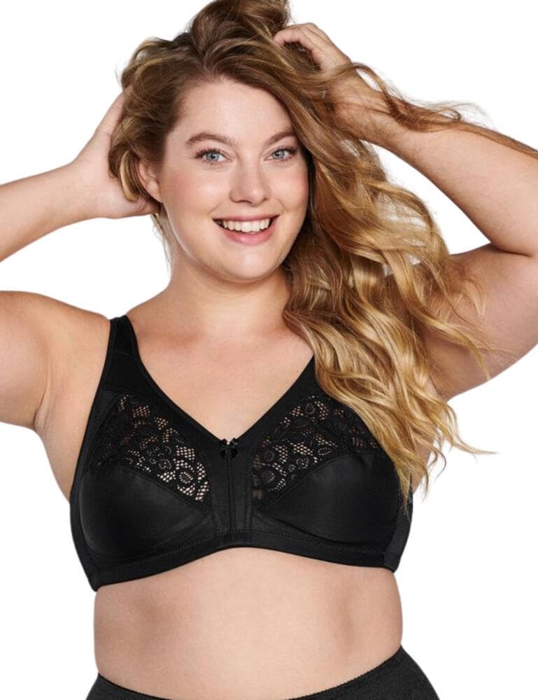 Naturana Women's Black Non Wired Soft Cup Everyday Bra, 5046