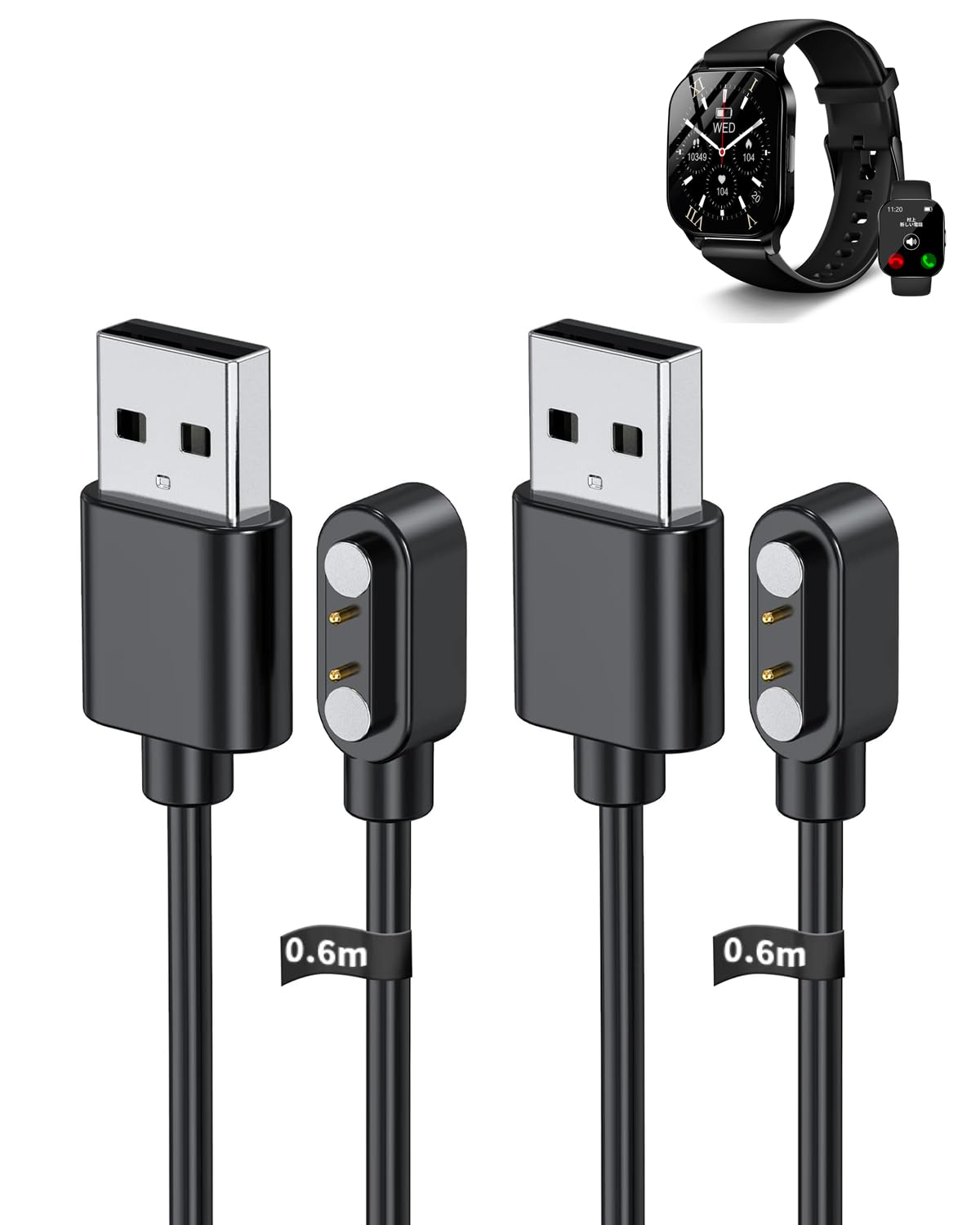 充電コード Amazon.co.jp: ‎for KJKD L1 スマートウォッチ 充電ケーブル 充電器