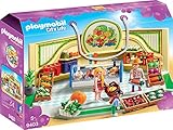 playmobil 123 marktstand 3 Figuren, Kühltheke für Wurst und Käse, Reichhaltiges Obst- und Gemüseangebot, Verschiedene Getränke, Kasse zum Bezahlen, uvm.