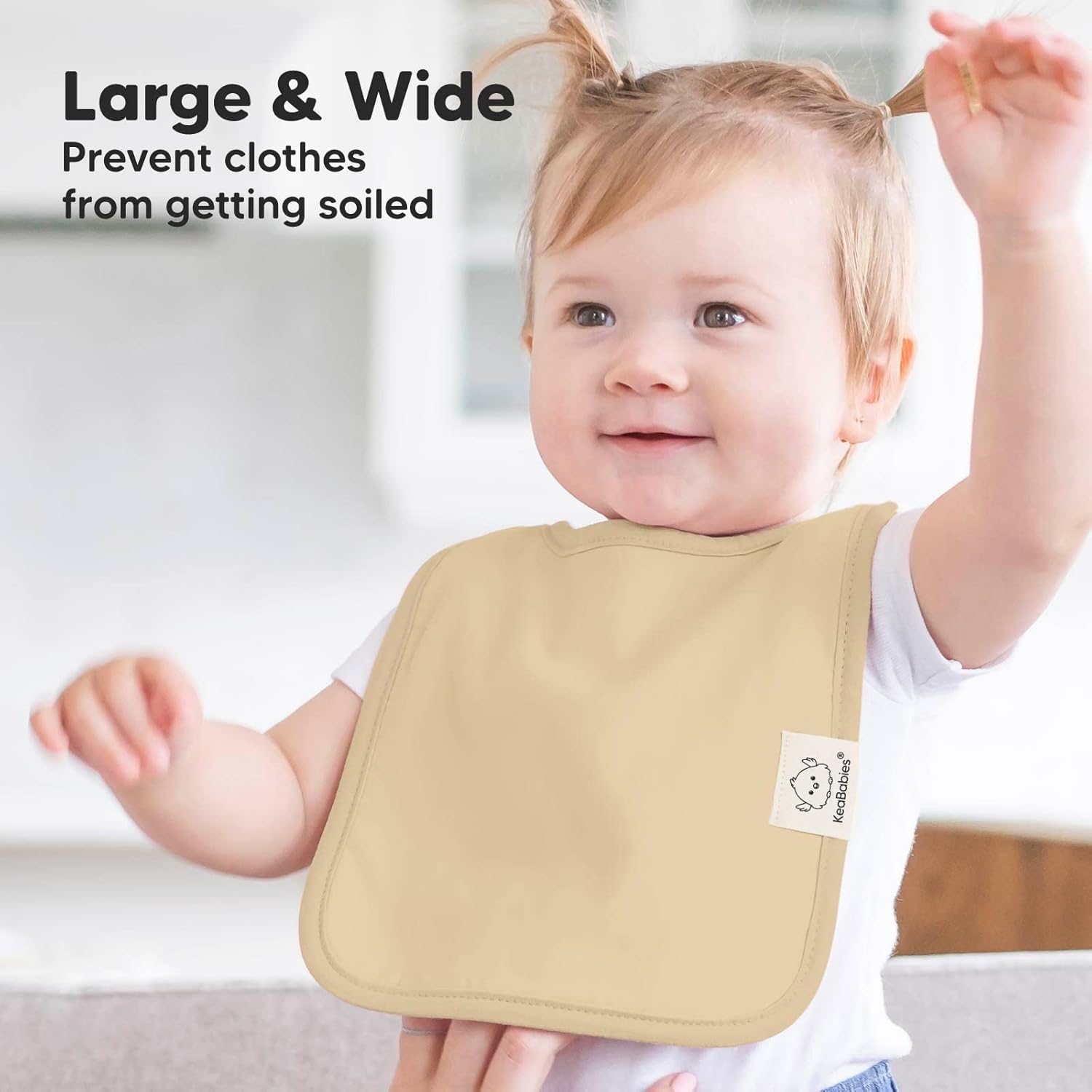 KeaBabies Baby Bibs for Boy, Girl and 5-Pack Burp Cloths Baby Girl, Boy - 8-Pack Drool Bibs for Baby Boy - Large Burping Cloths for Babies - Bibs for Baby Girl