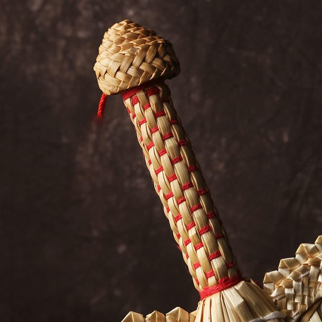 Hand-Woven Woven Hand Fan Old Natural Friendly Decorative Round