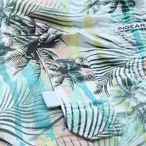 Ingear Little Boys Quick Dry Beach Board Shorts Kids Swim Trunk Swimsuit Beach Shorts Swim Trunk For Boys (Sunset Palms, 8/10)… #TOP6