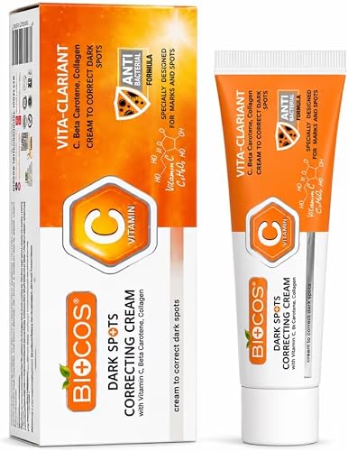 Bio+Cos Vita-Clariant Dark Spots Correcting Cream with Vitamin C, Beta Carotene, Collagen