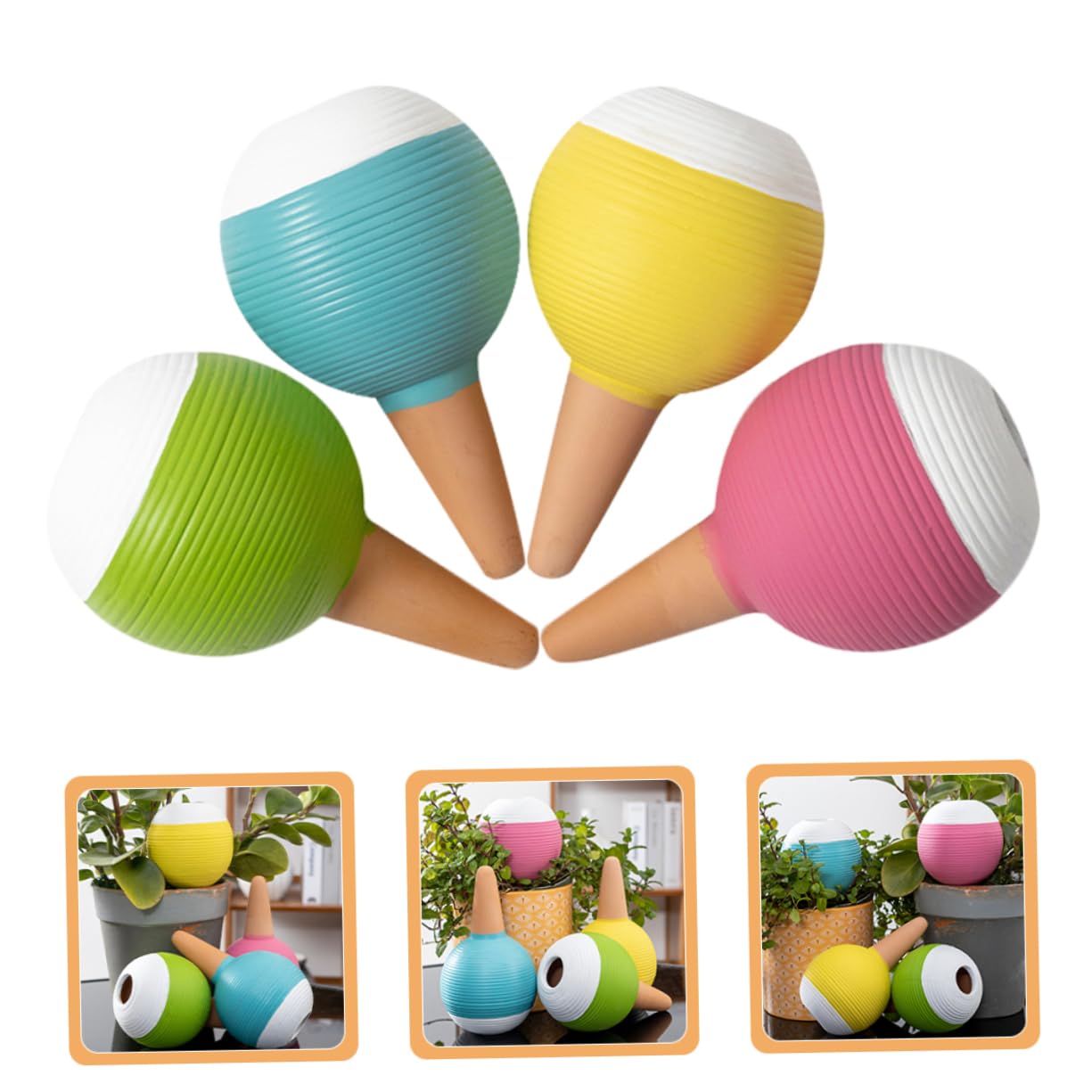ibasenice 4pièces Lot de Globes Arrosage pour Plantes Intérieur Dispositifs Arrosage Automatique Arroseur De Plantes Suspendues