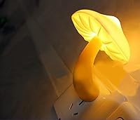 Vista 2 de AUSAYE - Paquete de 4 luces nocturnas LED enchufables en forma de hongo, luces nocturnas para niños, adultos, dormitorio, baño, pasillo, escaleras