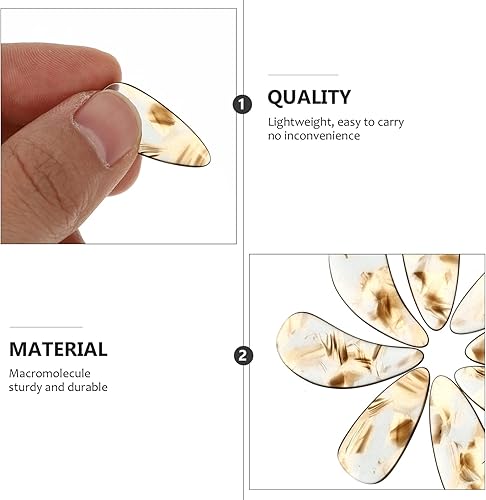 Miniatura 13 de Mikinona 8 unids tablero Guzheng niños profesionales principiantes S mano cubiertas cítaras cítara uñas jugando Guqin musical para práctica Erhu