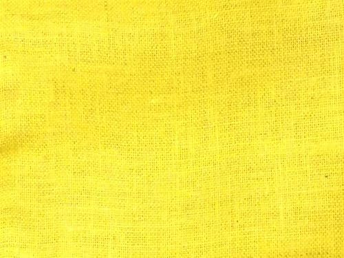 AK TRADING CO. Tela de arpillera de yute de color amarillo de 48 pulgadas de ancho por The Yard