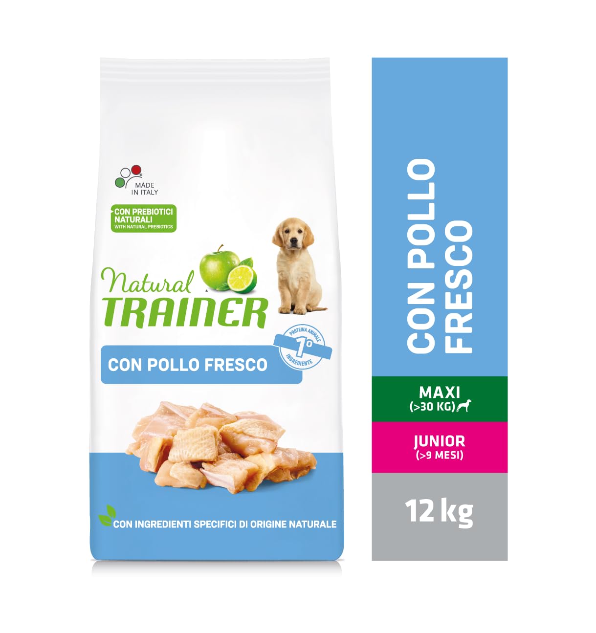 Natural Trainer - Cibo Umido Per Cani Adulti Con Pollo, 12 Scatole Da 400g | Alimento Medium-Maxi - Foto 5