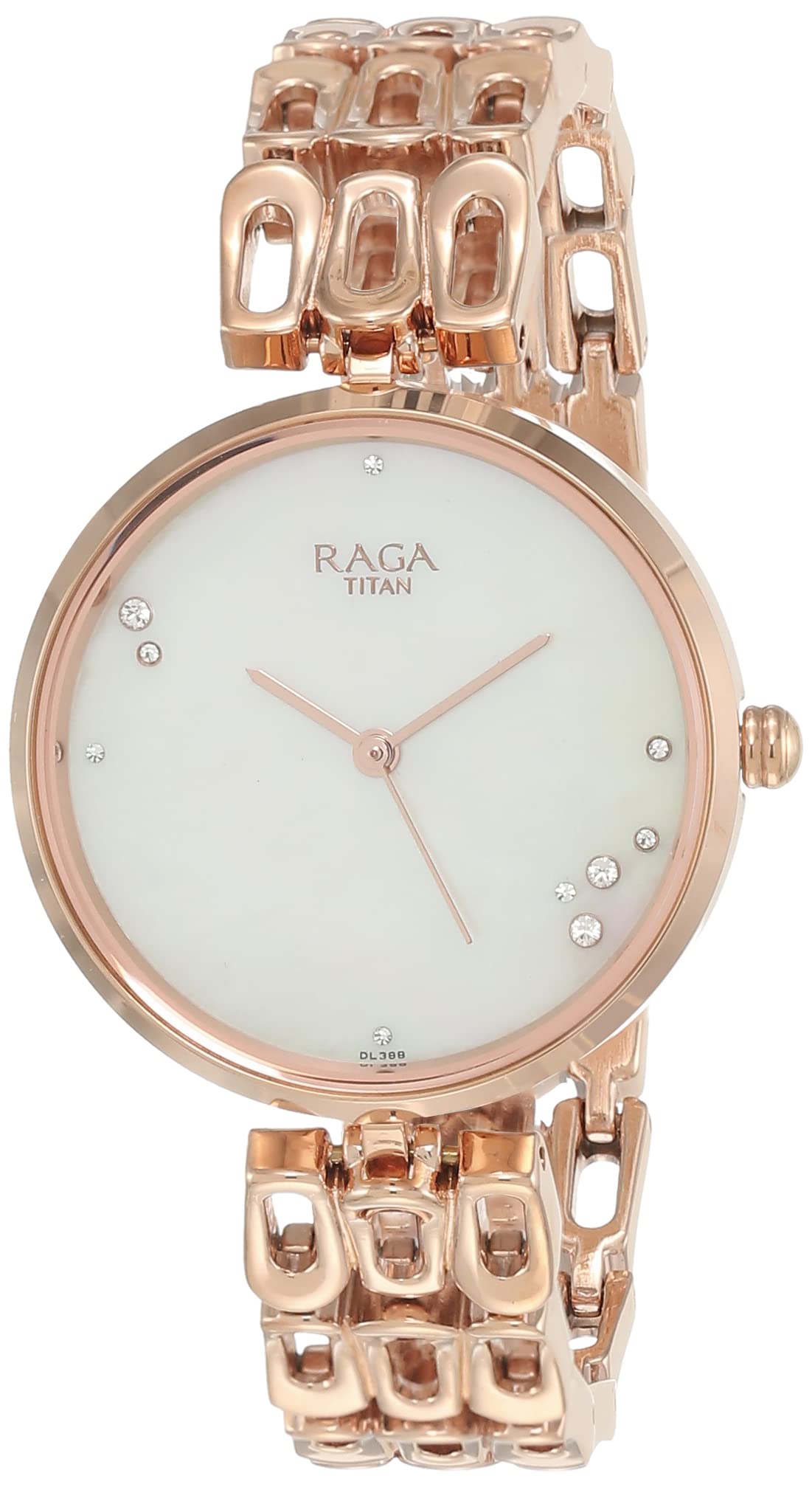 Titan Raga Chic Mother of Pearl Dial Women Gold Analog Watch with Metal Strap-NS2659WM01 (B09BCH54F6) Amazon Price History, Amazon Price Tracker