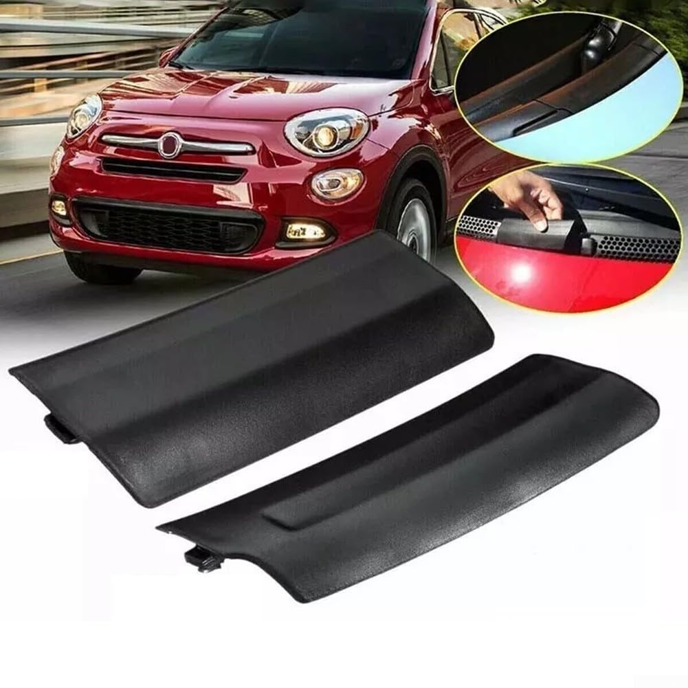 2 coperture protettive per tergicristalli, per Fiat 500 (RHD) e Abarth 500 (RHD) modelli dal 2007 al 2015, 735452712