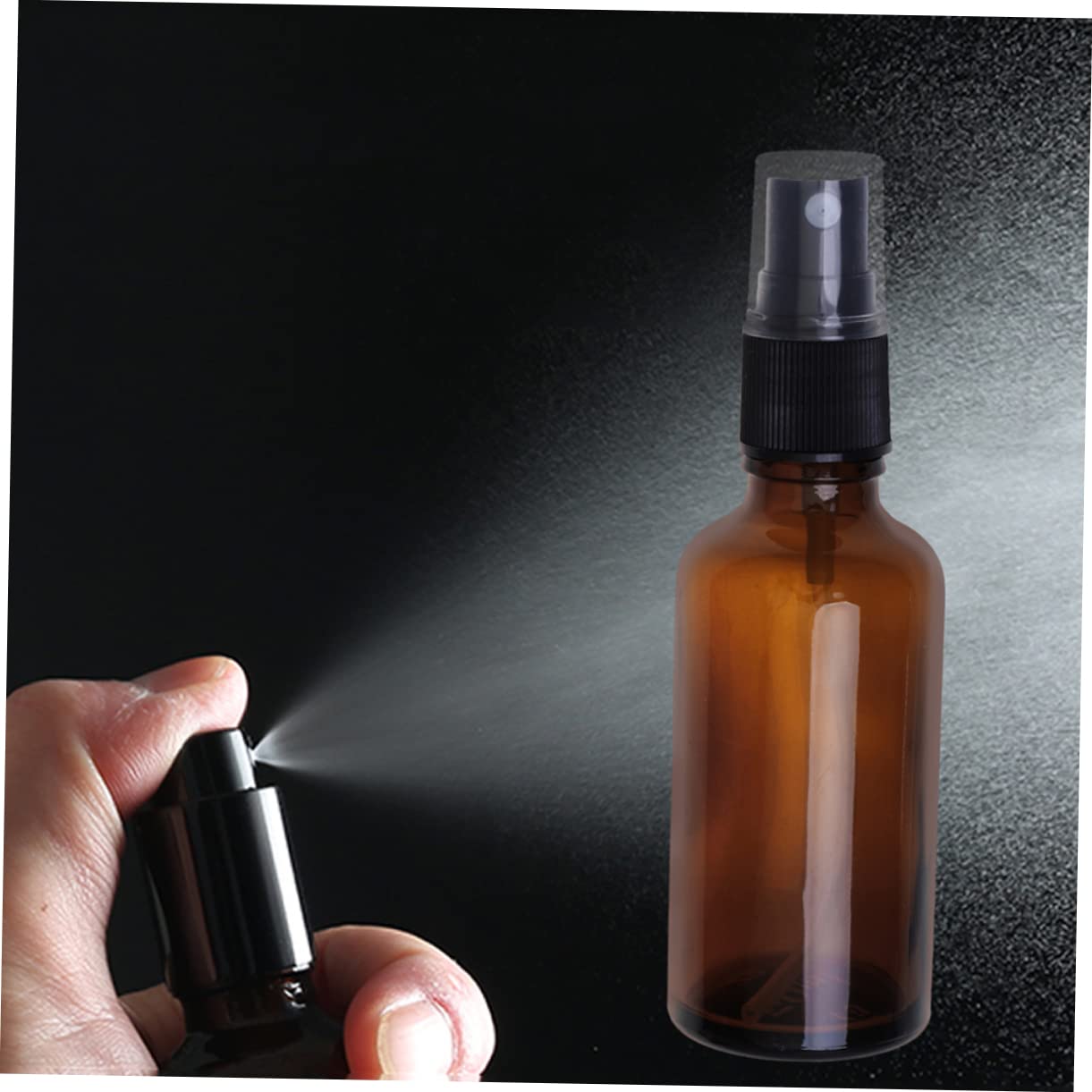 VALICLUD 20pezzi Flacone Spray Vuoto Vetro Bottiglia Spray Portatile da Viaggio per Cosmetici Olio Essenziale Flacone Cosmetico da Viaggio Marrone