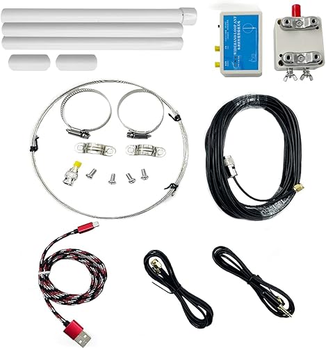 Miniatura 1 de K-180WLA Antena de recepción de banda ancha de lazo activo 100kHz-180MHz 20dBi SDR Radio Antena lazo pequeño lazo de onda corta antena