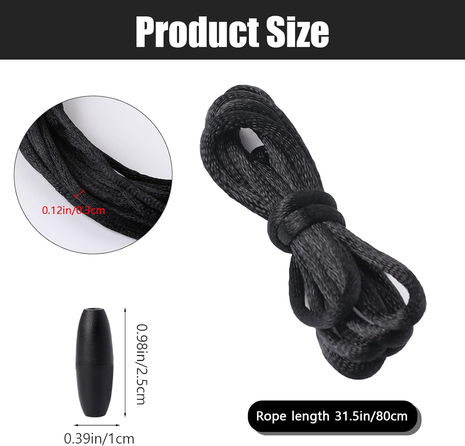 30 Pack Replacement Necklace Cord with Breakaway Clasps Black Necklace Cords for Pendants Necklace Rope Nylon Breakaway Lanyard String Kit for Bracelet Necklace Jewelry Making - Image 4