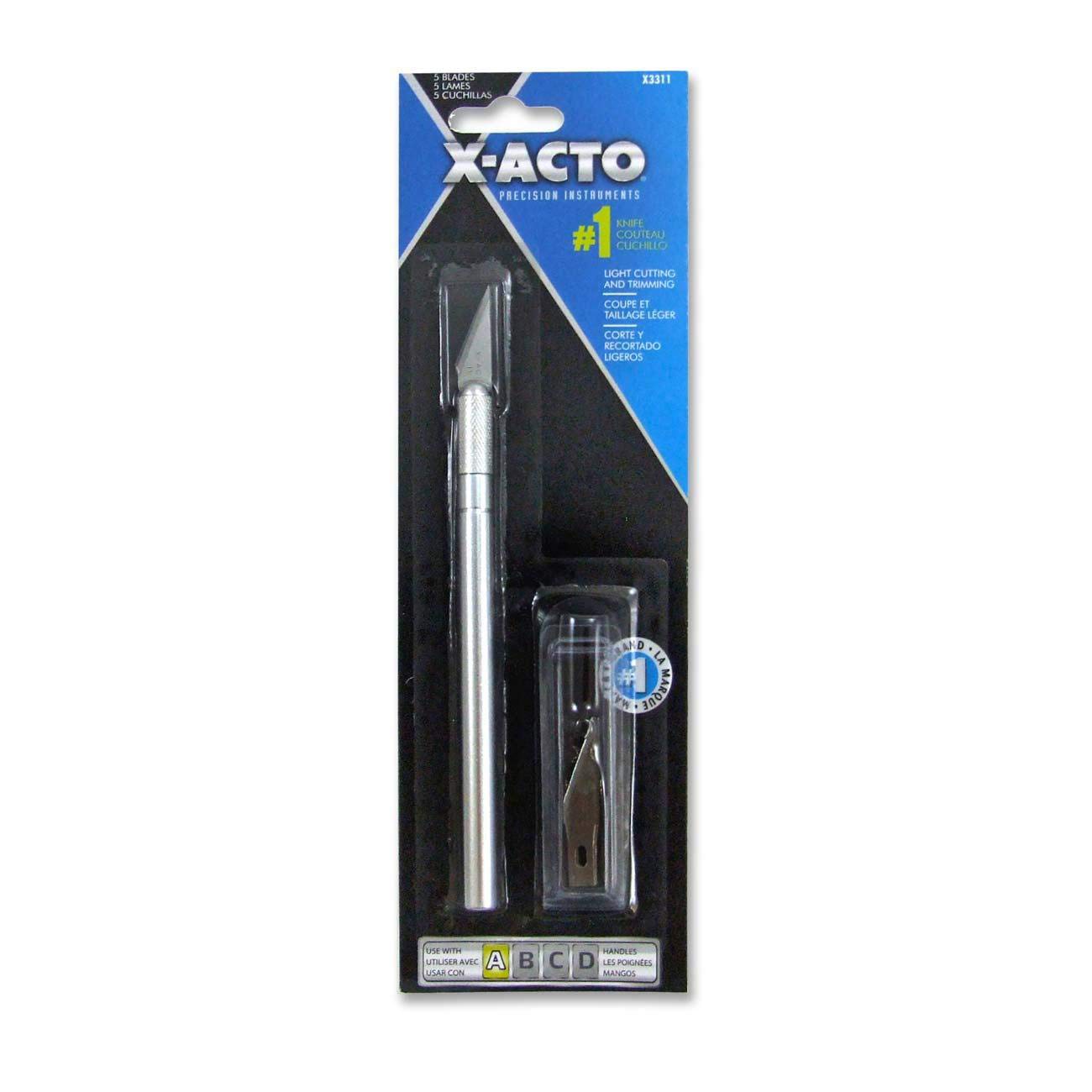X-ACTO X3311 N0. 1 Precision Knife With 5 No. 11 Blades, #1 Knife