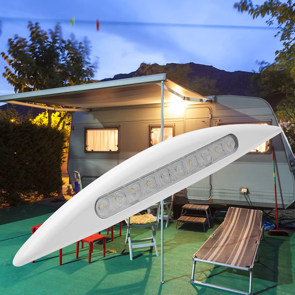 Luce LED per Tenda Sole per Luce tenda a LED 12 V e 5 W, per barche, uso esterno, impermeabile, lampada a risparmio energetico con 10 LED