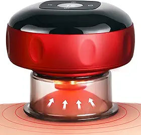 Becommend Conjunto de ventosas dinâmicas inteligentes 5 em 1 com calor e sucção de 20 níveis, kit de ventosas para massagem, dispositivo elétrico de ventosas para relaxar nas costas e no corpo