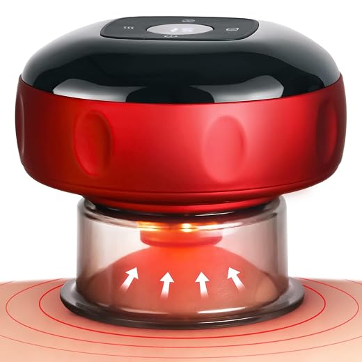 Instrumento Inteligente De Massagem Ventosa Negativa Aparelho Raspagem Elétrico Sem Fio Verde Becommend Conjunto de ventosas dinâmicas inteligentes 5 em 1 com calor e sucção de 20 níveis, kit de ventosas para massagem, dispositivo elétrico de ventosas para relaxar nas costas e no corpo