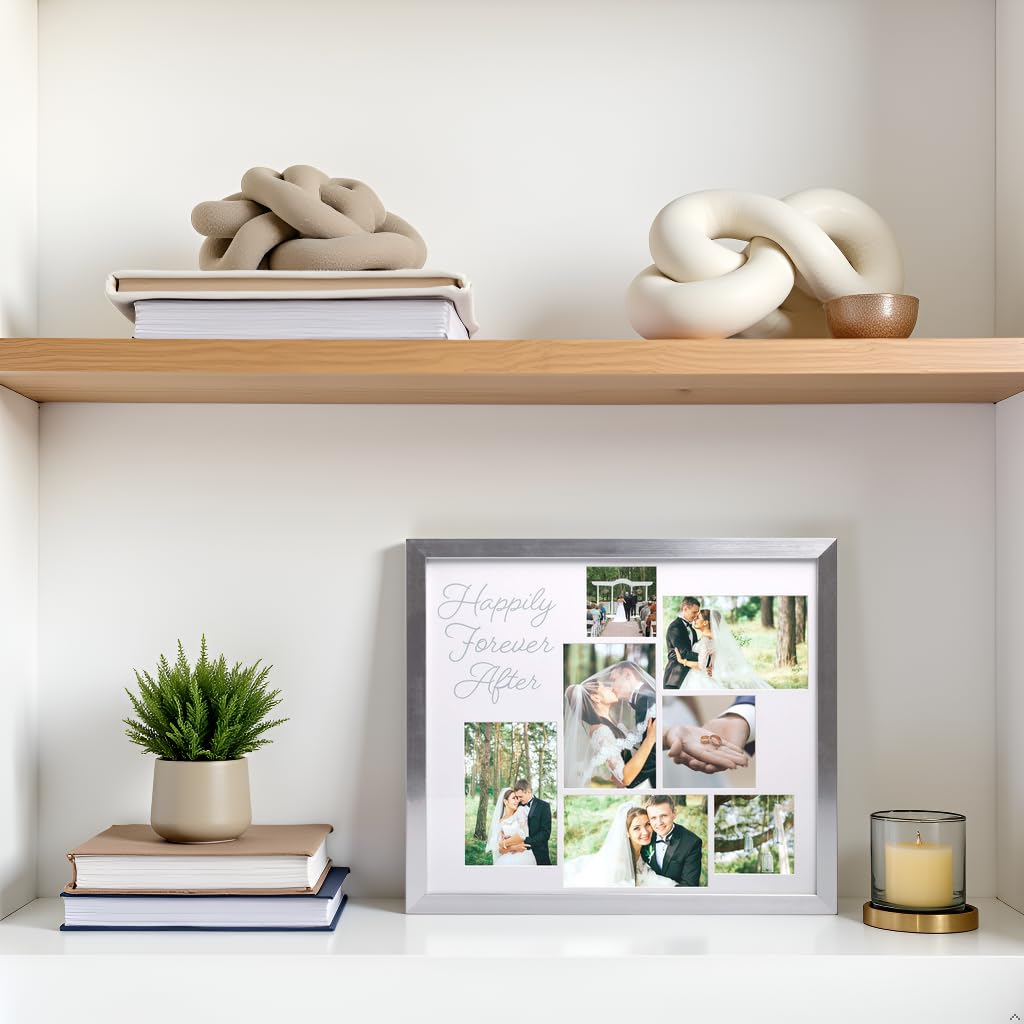 Kate & Milo Happily Ever After Collage Picture Frame, Newlyweds