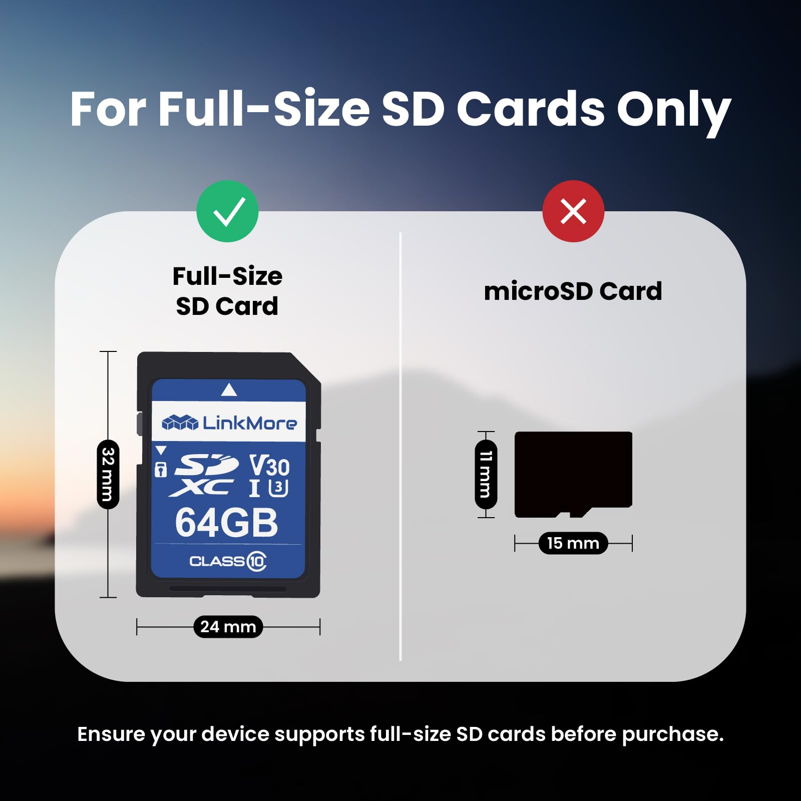 Scheda SD 64GB UHS-I U3 V30 - Classe 10, Velocità Lettura 100MB/s, Scrittura 50MB/s Per Fotocamere E Video 4K - Foto 3