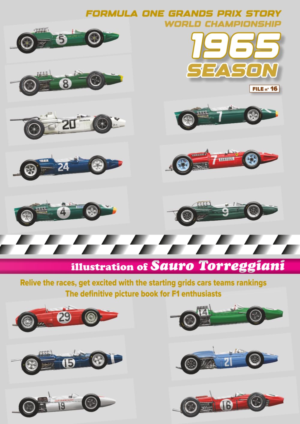 1965 Season Formula One Grand Prix Story World Championship: Relive the races, get excited with the starting grid cars teams rankings. The definitive picture book for F1 enthusias