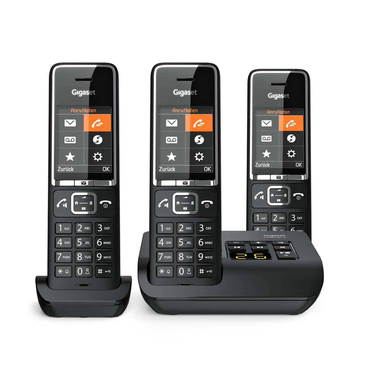 Gigaset Comfort 550A Analog Telephone Caller Id Black, L36852-H3021-B114