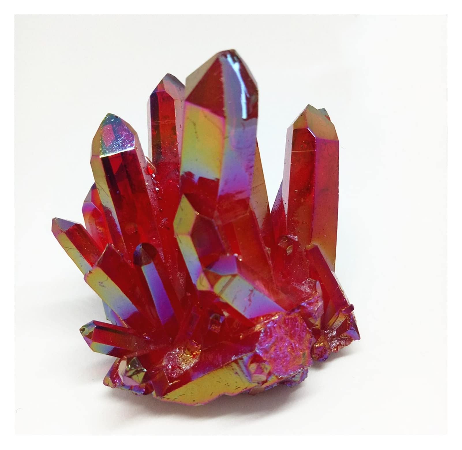 綺麗❣️天然石 水晶 原石 クラスター レッド系 1042g 大きい Amazon.co.jp: 天然水晶の原石 天然レッドクォーツクラスター