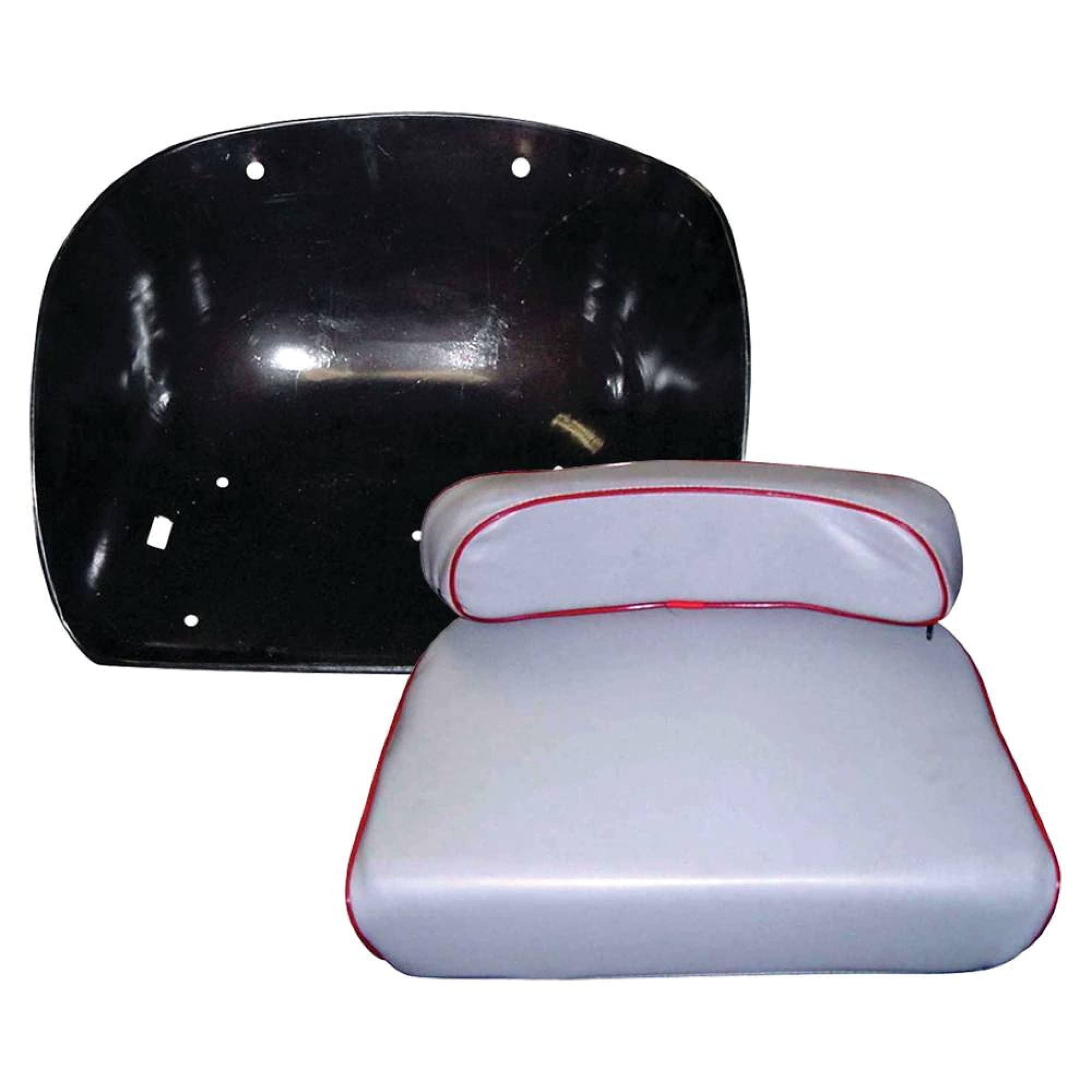 Complete Tractor 1210-1603 New Pan and Cushion (Grey) Seat Set for Massey Ferguson 135, 150, Black