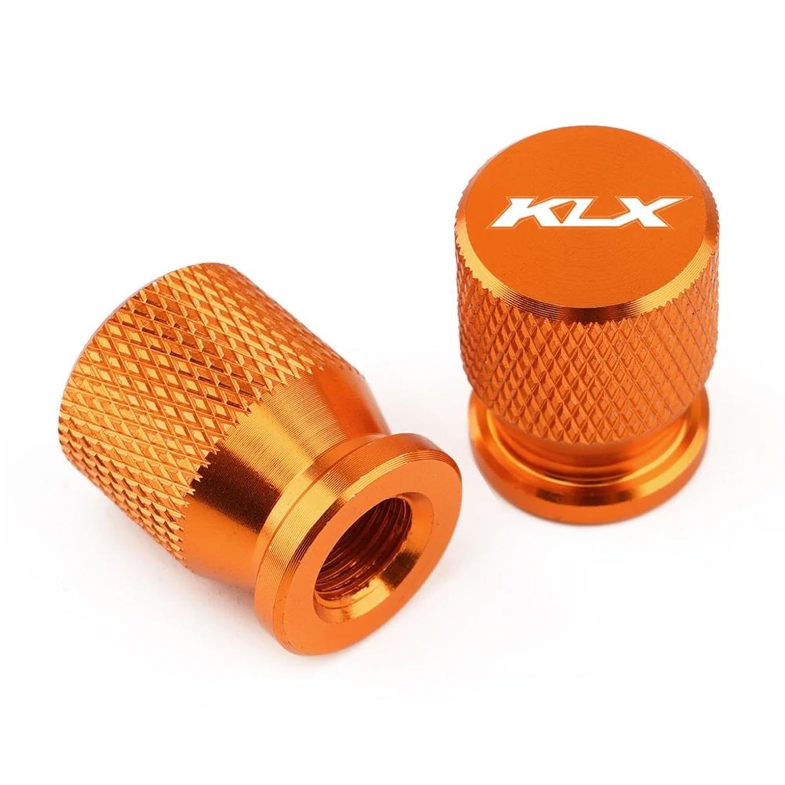 Motorcycle Accessories For KAWASAKI KLX 250 230 110 150 140 125 450R 300R 650 All Year Motorcycle Accessories Wheel Tire Valve Stem Caps Airtight Covers(Orange)
