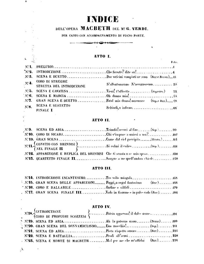 Macbeth - 1847 Version - Vocal Score - Image 2