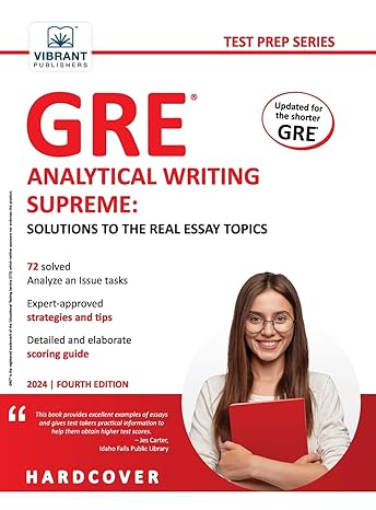 GRE Analytical Writing Supreme: Solutions to the Real Essay Topics-Wow! eBook