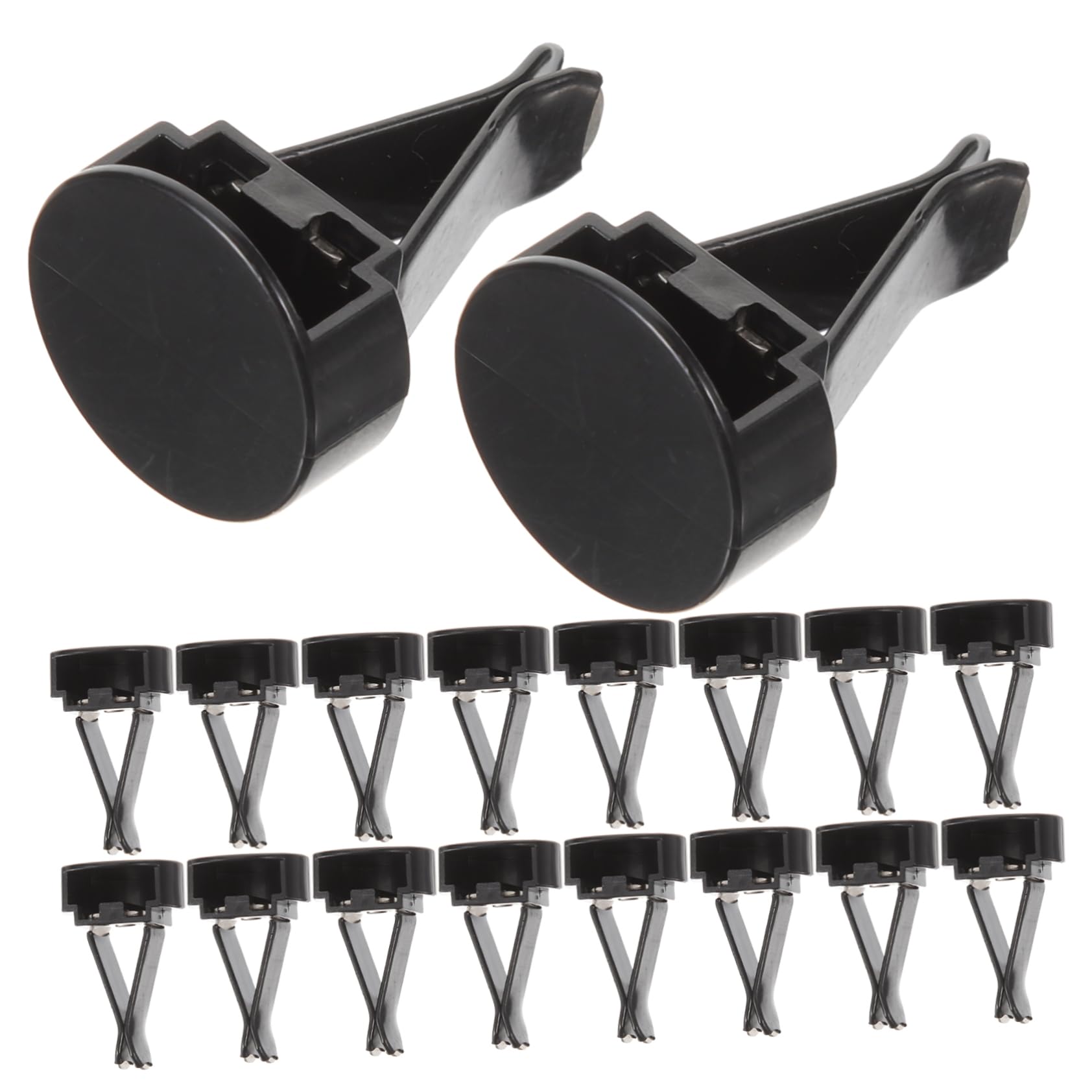 Luxshiny Clip Difusor de Aroma para Coche Fijación Firme y Diseño Simple, Accesorio de Plástico para Ventilación de Aire, Paquete de 100 Piezas para Aromaterapia Interior