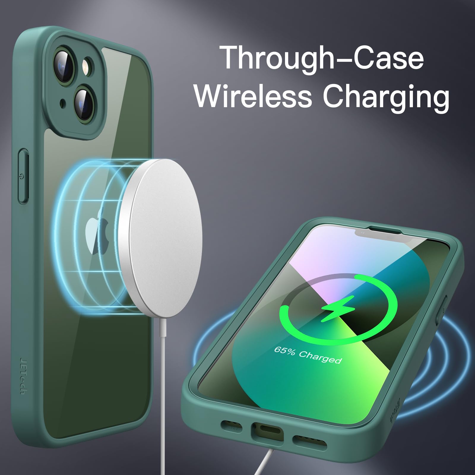 Amazon.co.jp: JETech iPhone 13用 ケース 6.1インチ 強化ガラス